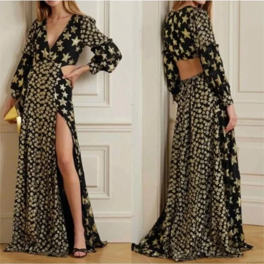 Rare LoveShackFancy Aneesha Maxi Gown Dress size S